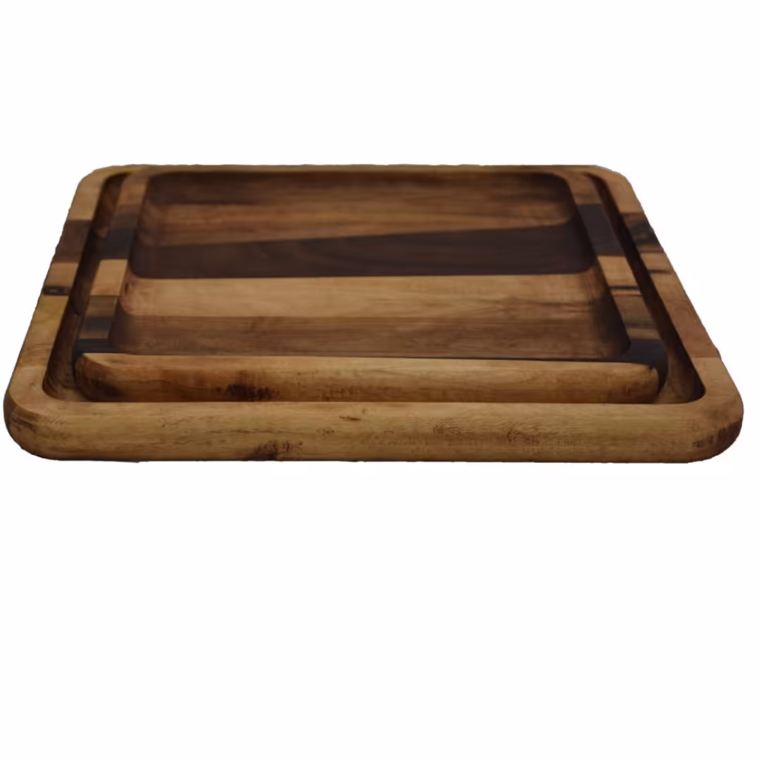 سینی چوبی مدلSM3025 مجموعه 2عددی