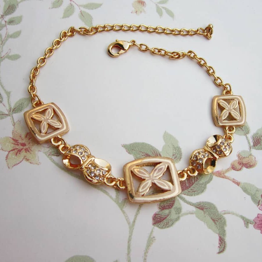 دستبندرنگ ثابت طرح طلاعیار18کیفیت عالی کد16