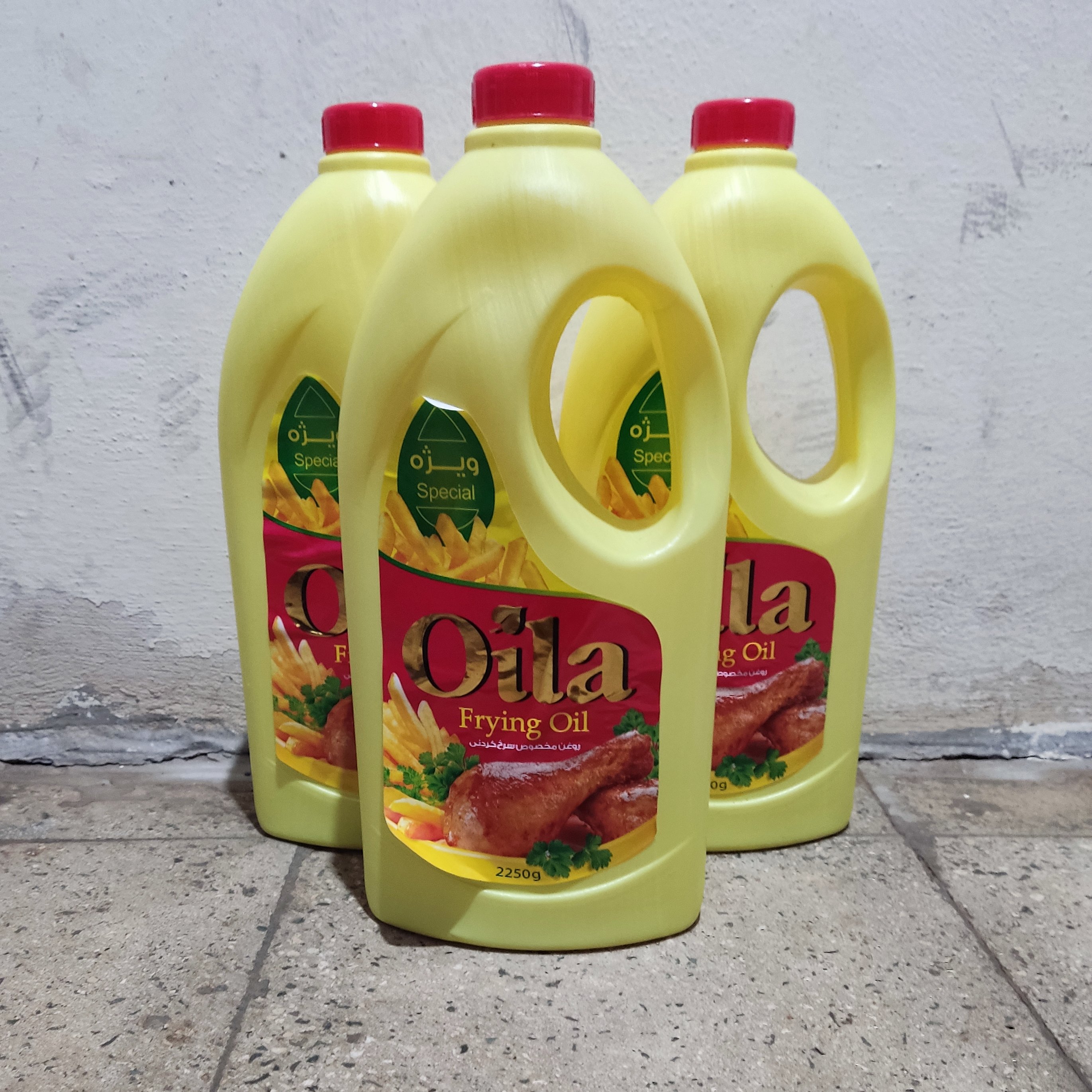 روغن خوراکی سرخ کردنی کم جذب اویلا پک 3عددی با ارسال رایگان با وزن 6750