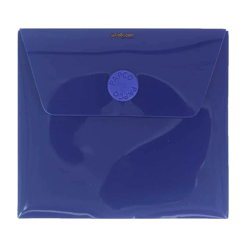 پاکت دکمه دار کوچک 101 سرمه ای پاپکو