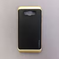 گارد - قاب - کاور motomo اورجینال دور طلایی براق پشت طرح چرم مناسب برای سامسونگ Galaxy J710 - J7 2016