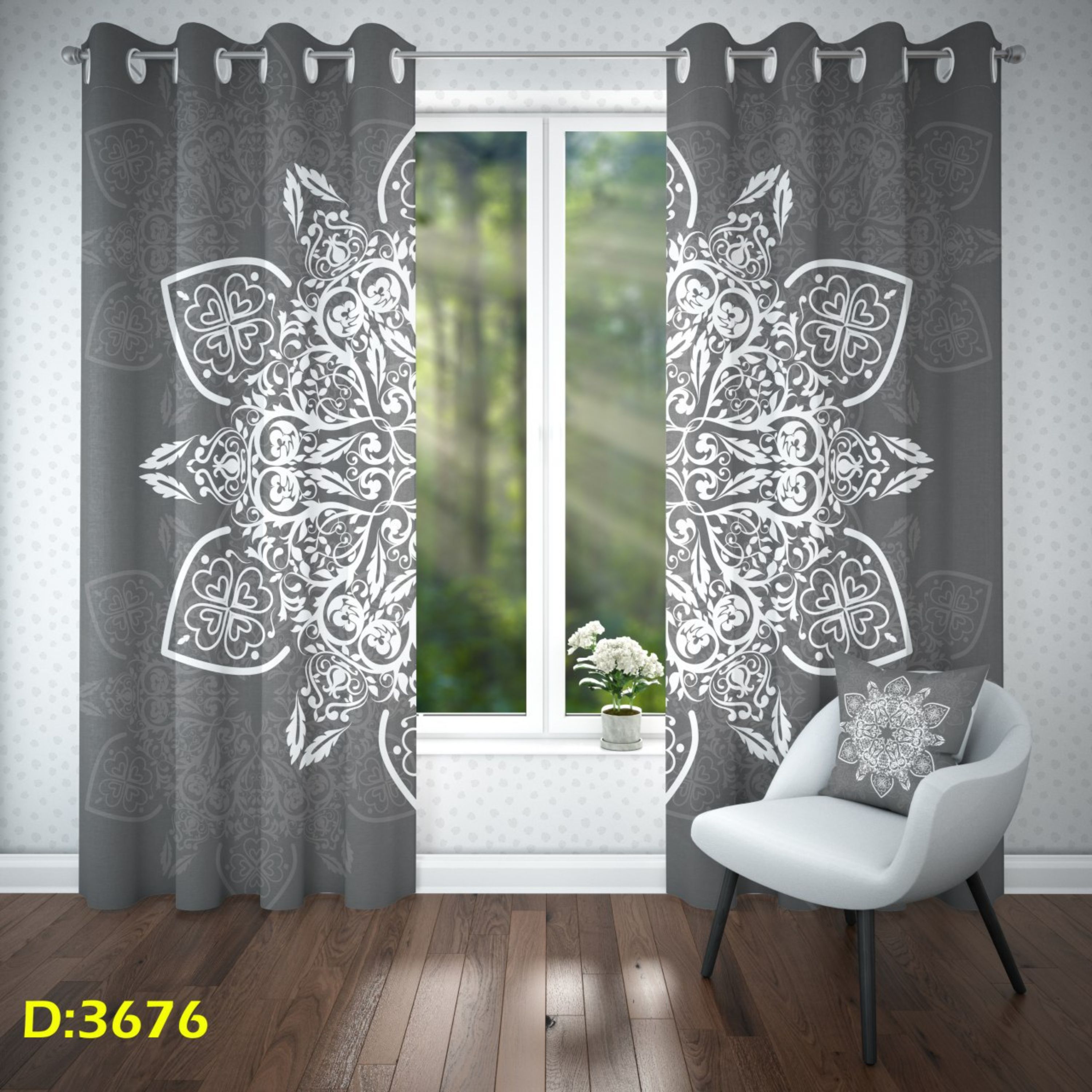 پرده پذیرایی و اتاق خواب-کد3676