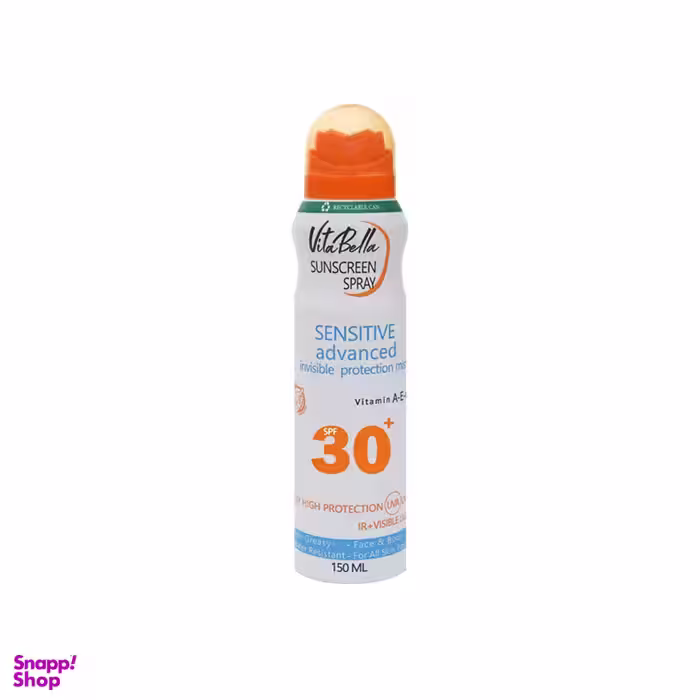 اسپری ضد آفتاب ویتابلا مدل Sensitive Advanced با SPF30 حجم 150 میلی لیتر