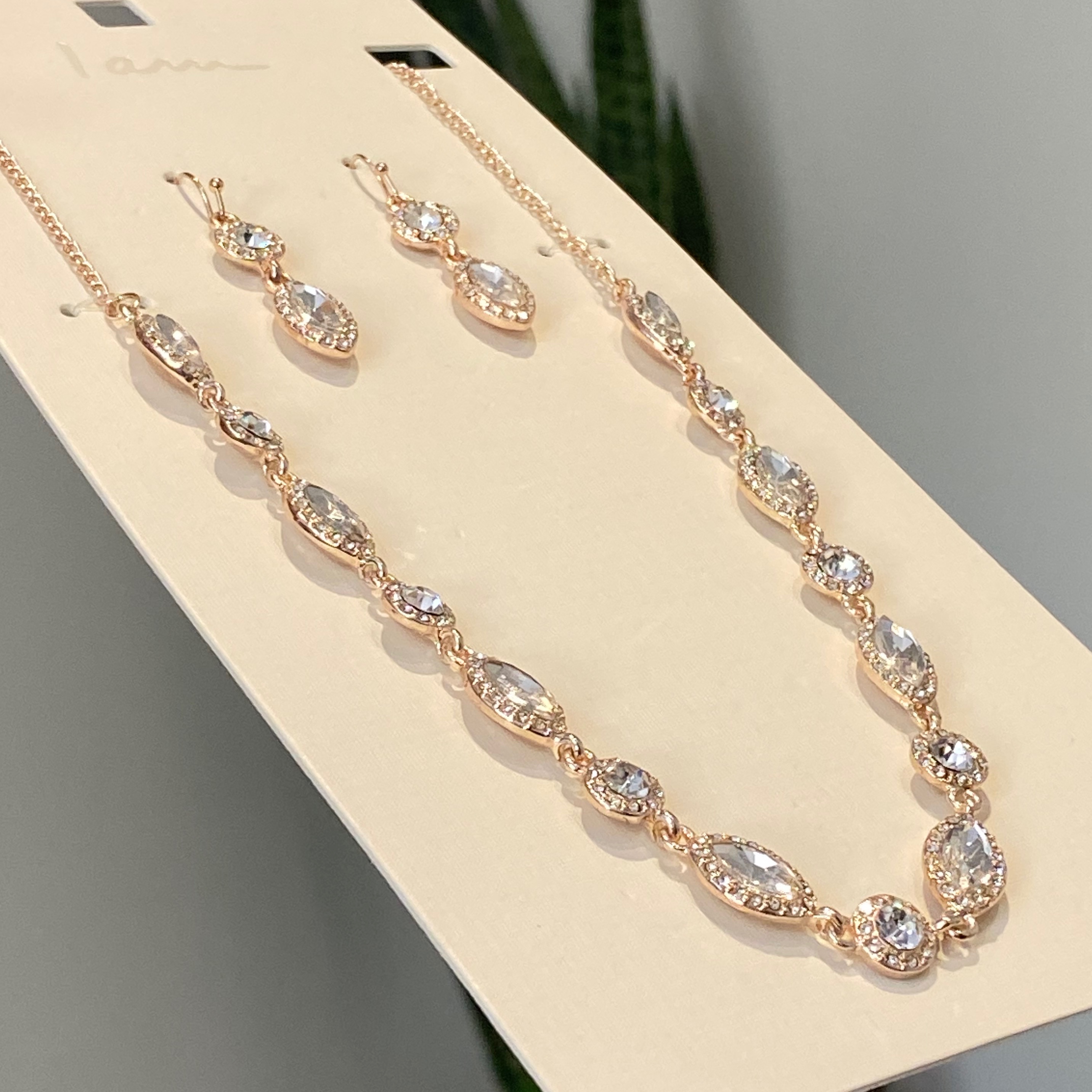 نیمست طرح جواهر نیم ست مجلسی با کریستال های فوق العاده خاص بینظیر برای کادو