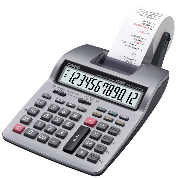 ماشین حساب کاسیو اچ آر 100 تی ام