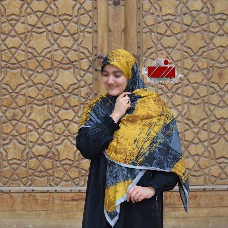 روسری ابروبادی نخی قواره 140