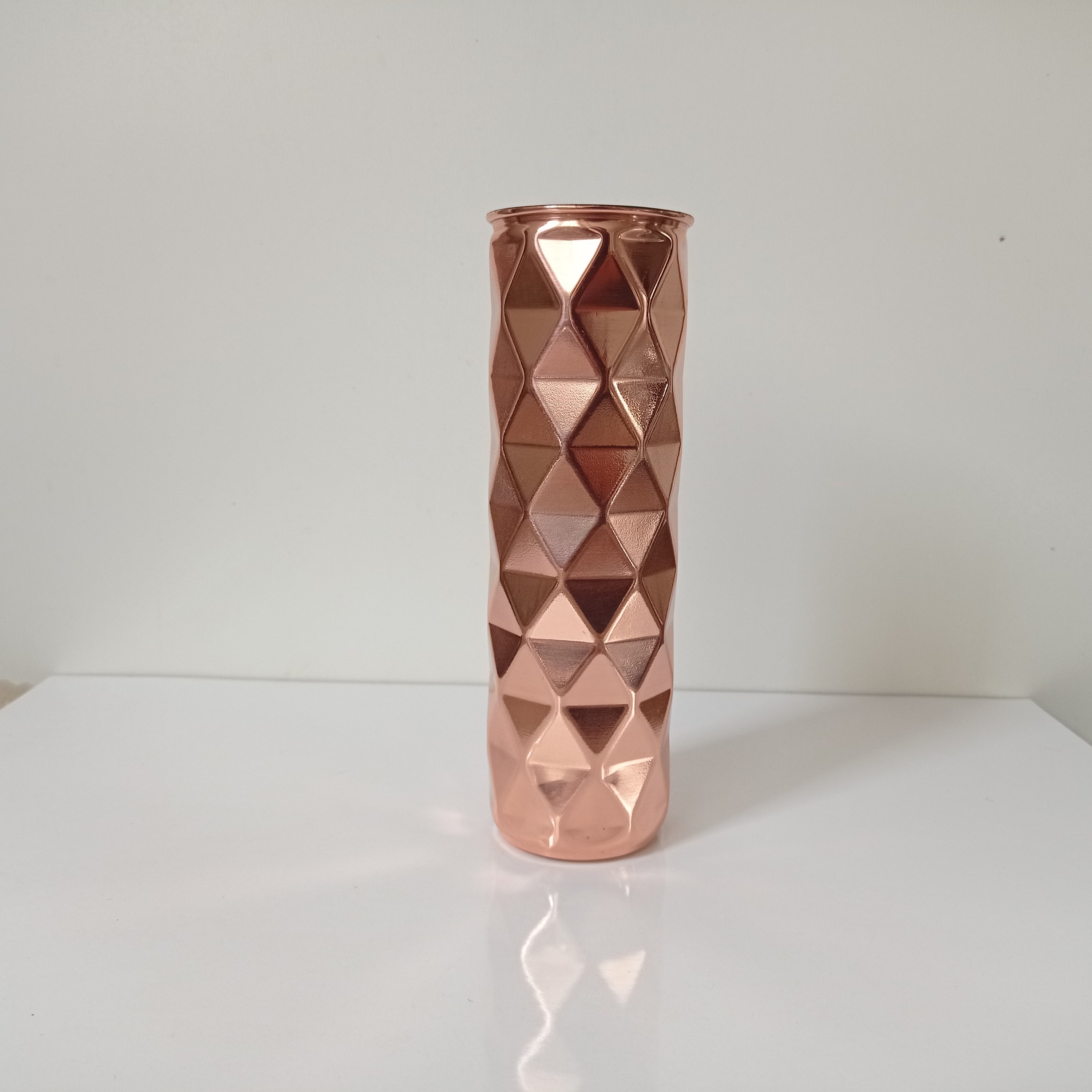 گلدان مسی استوانه ای سه بعدی نانو شده