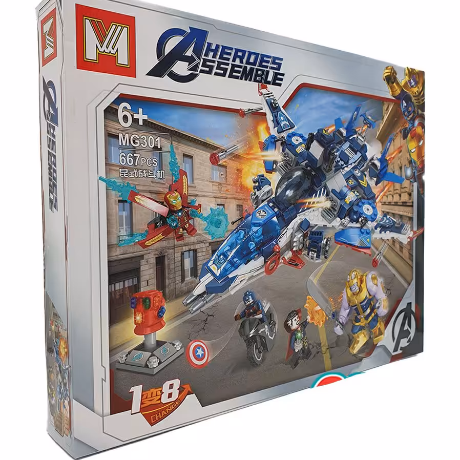 لگو سفینه فضایی اونجرز علیه تانوس 667 قطعه MG301 ارسال رایگان 