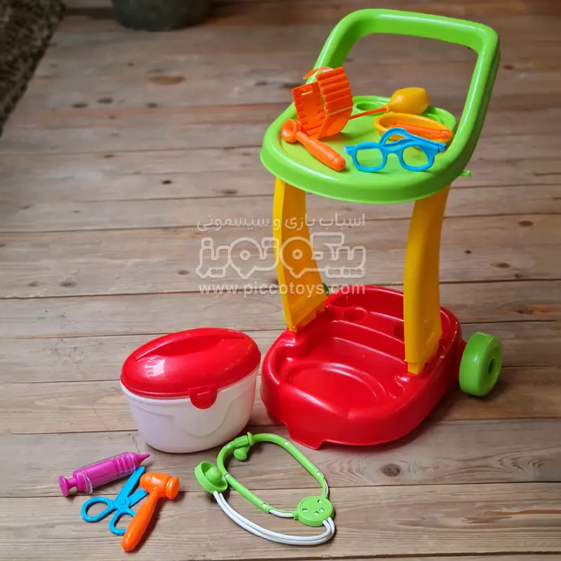ترولی و میز پزشکی کودک 10 تکه کد 01963