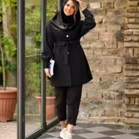 مانتو اسپرت زنانه نارگل دکمه طلایی