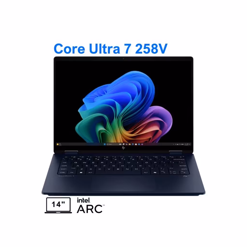 لپ تاپ اچ پی اومنی بوک اولترا مدل HP OmniBook X Flip 14-fm0000TU Ultra 7 258V 32G 1T OLED 2.8K 120Hz 2025