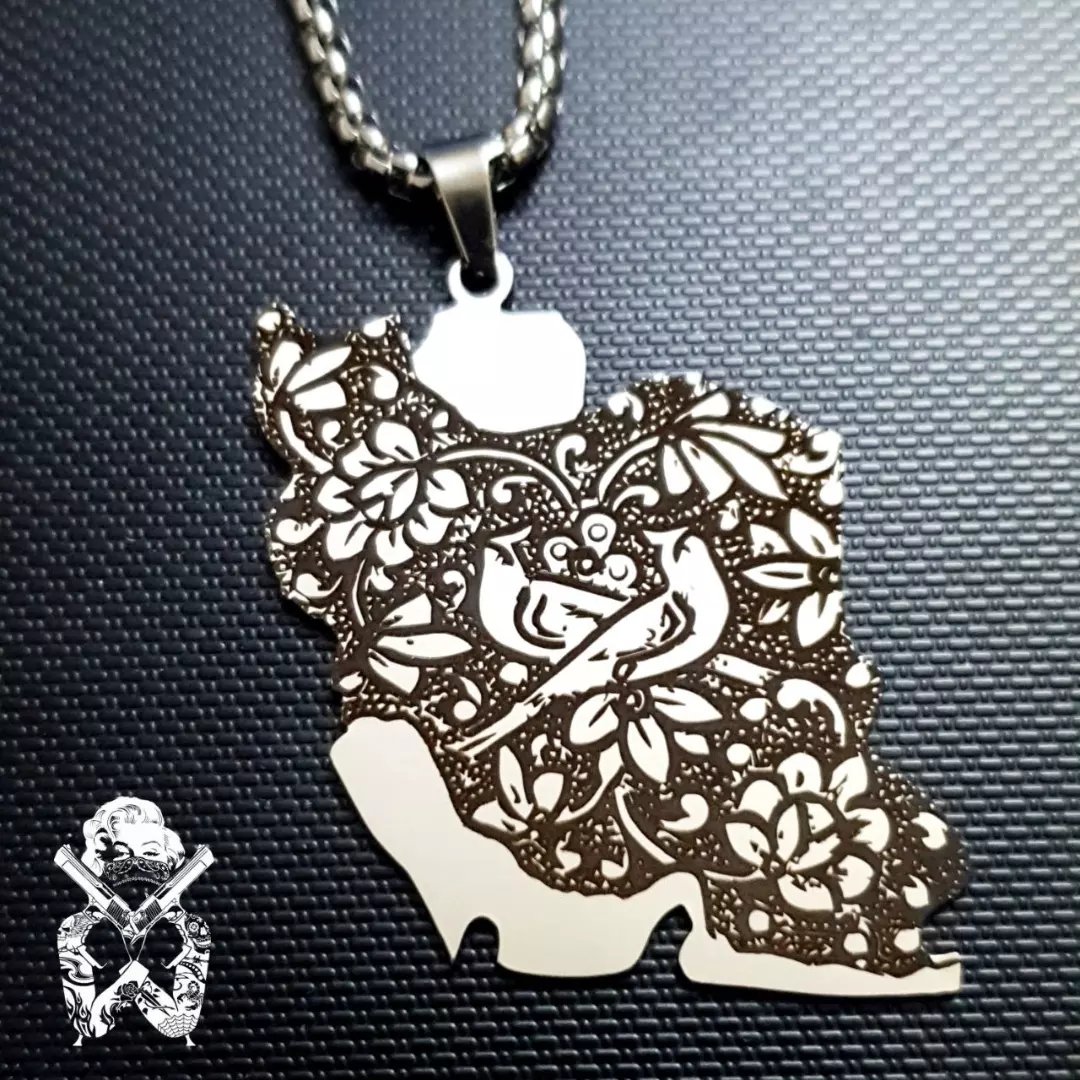 گردنبند ایران طرح پرنده