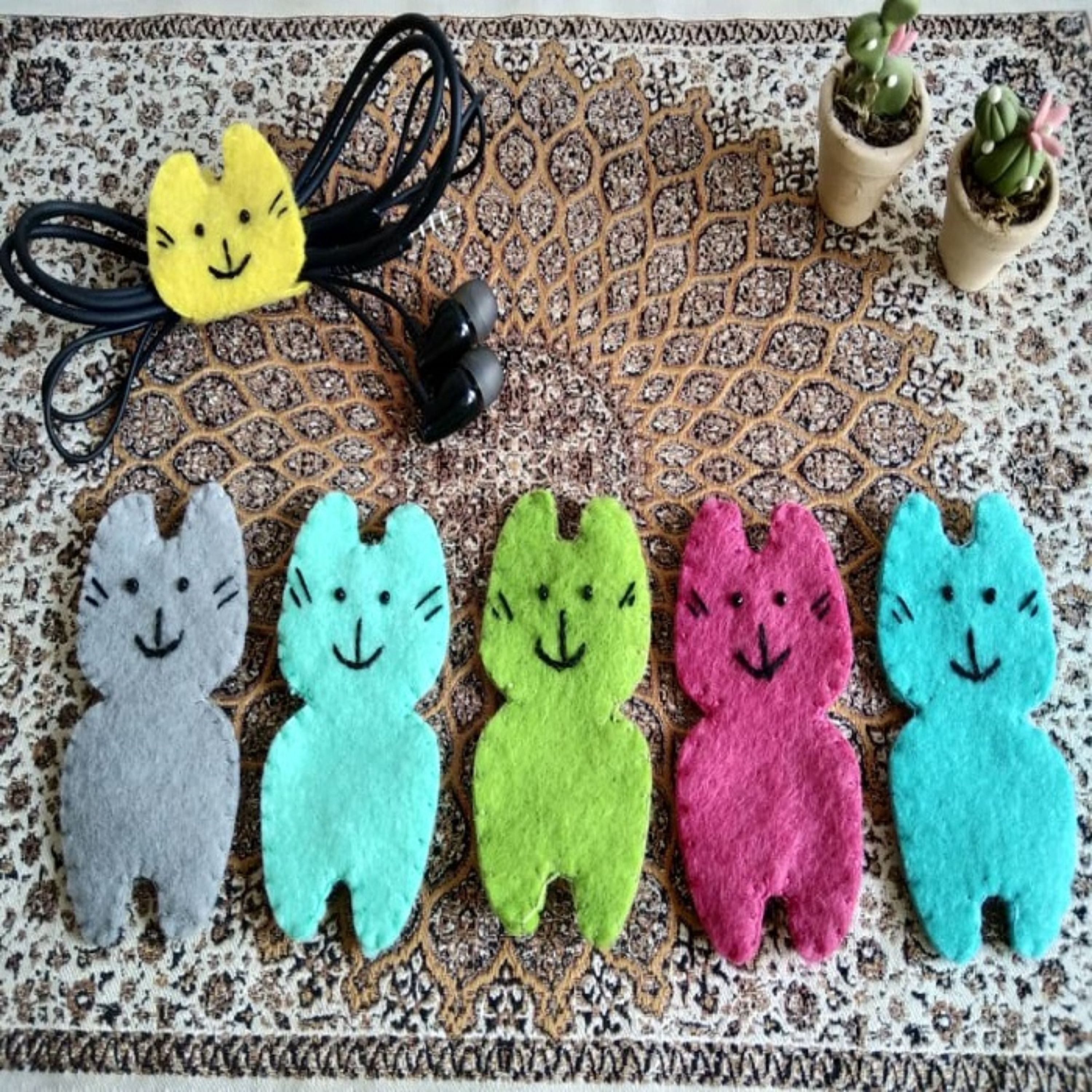 گیره هندزفری طرح گربه