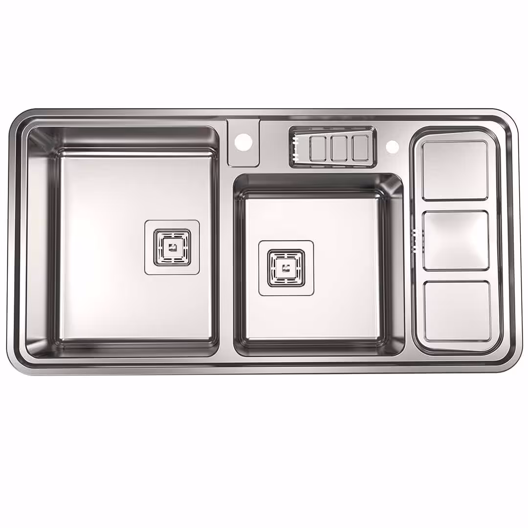 سینک ظرفشویی استیل البرز مدل 853 توکار 