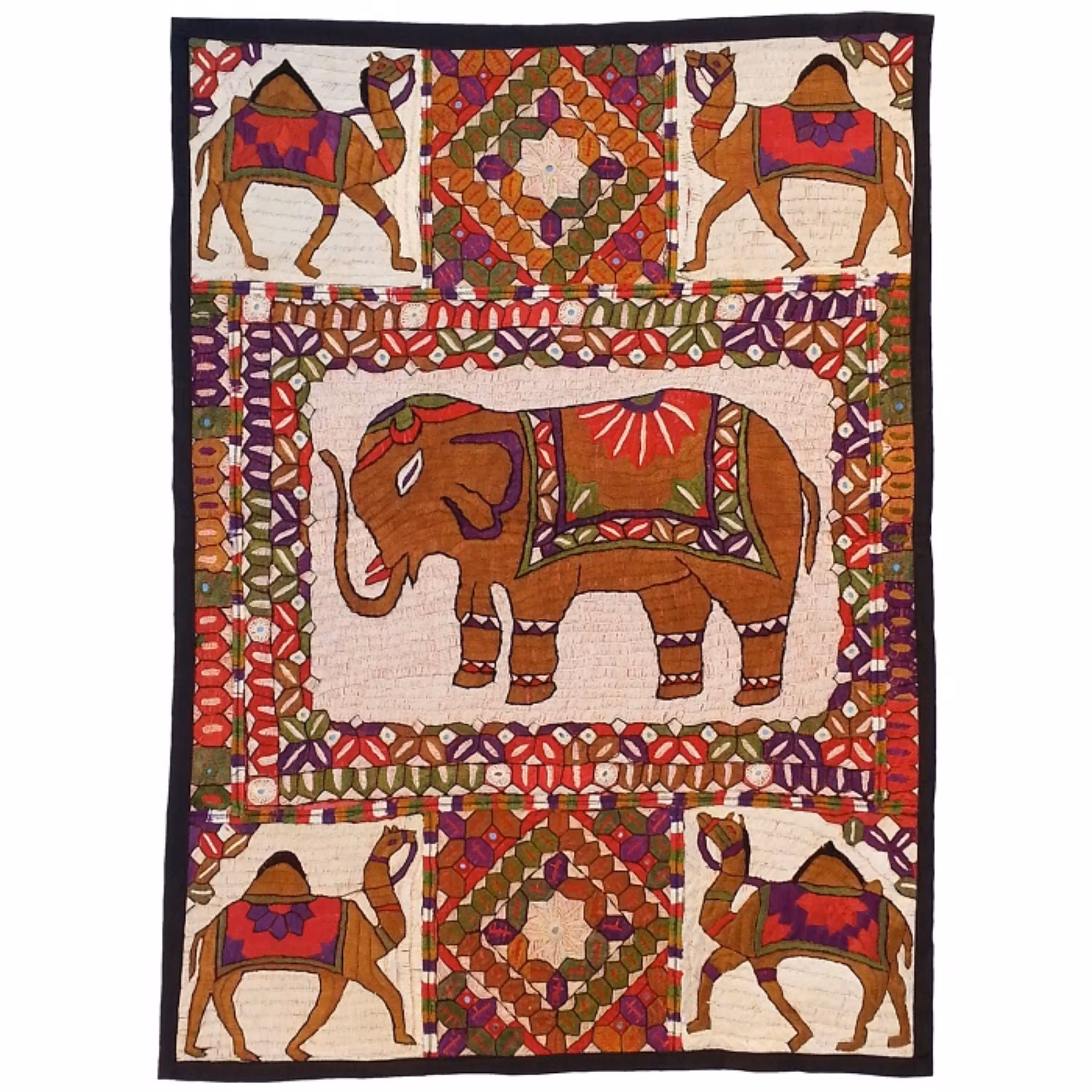 رومیزی سوزن دوزی ابریشم دیوار کوب کد GHAAB7 