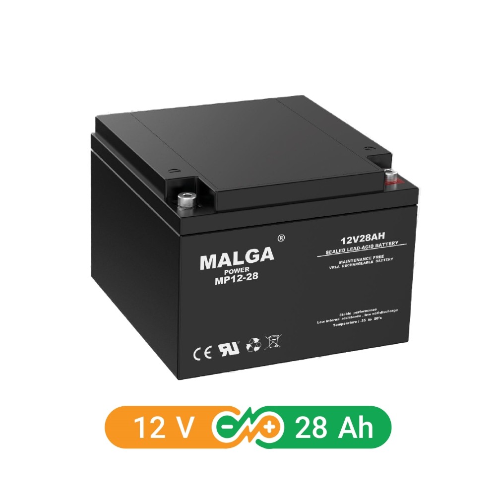 باتری یو پی اس 12ولت 28آمپرساعت مالگاپاور(Malga power )