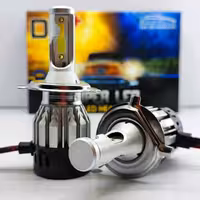 هدلایت دورنگ D11+ پایه H4 نورپایین زرد نوربالا یخی