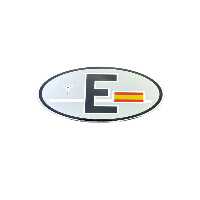برچسب آرم و نوار شبرنگ چند رنگ ARMA E OVAL 125X85 MM CRILL 1 Space