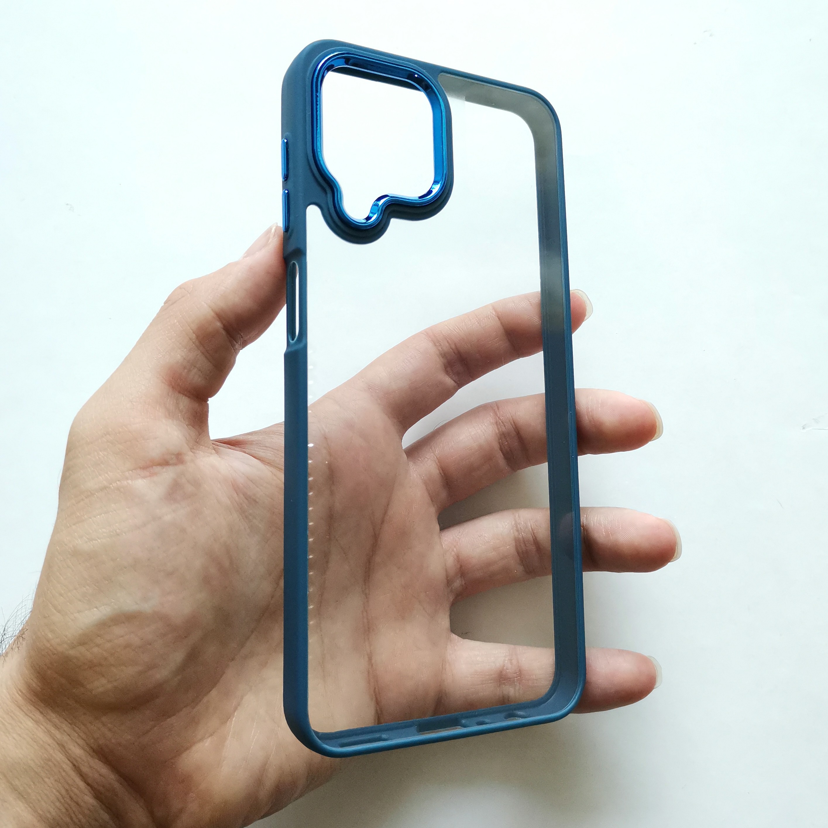 قاب محکم ایرون شفاف دور سرمه ای گوشی سامسونگ M33