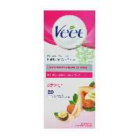 نوار وکس موبر بدن پوست نرمال ( با شی باتر ) رایحه آکای بری 20 عدد ویت - veet