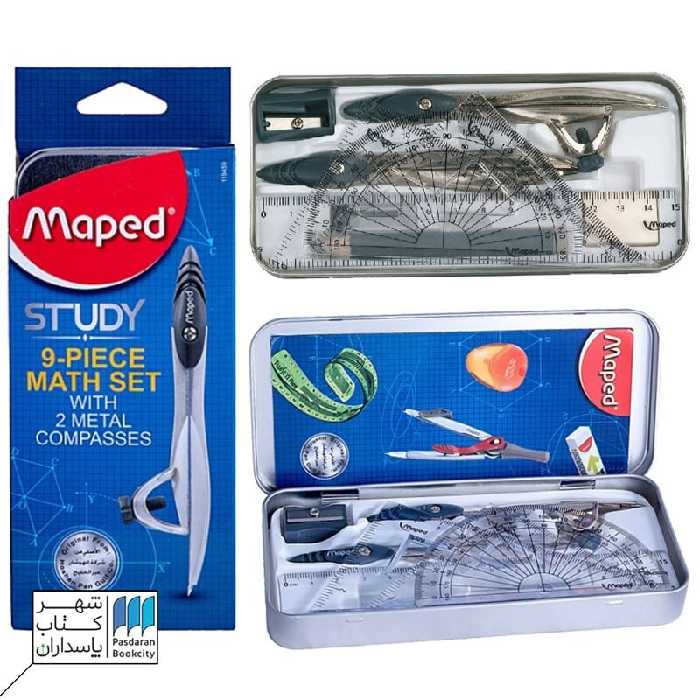 ست پرگار 9 تایی ریاضی مپد maped