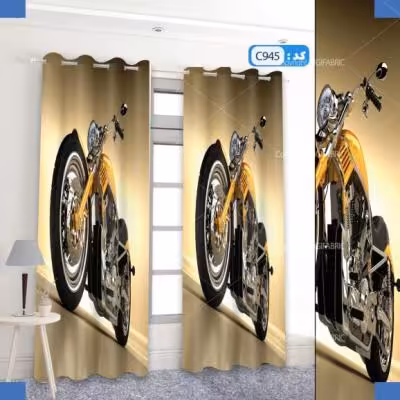 پرده تصویری طرح موتور هارلی دیویدسون