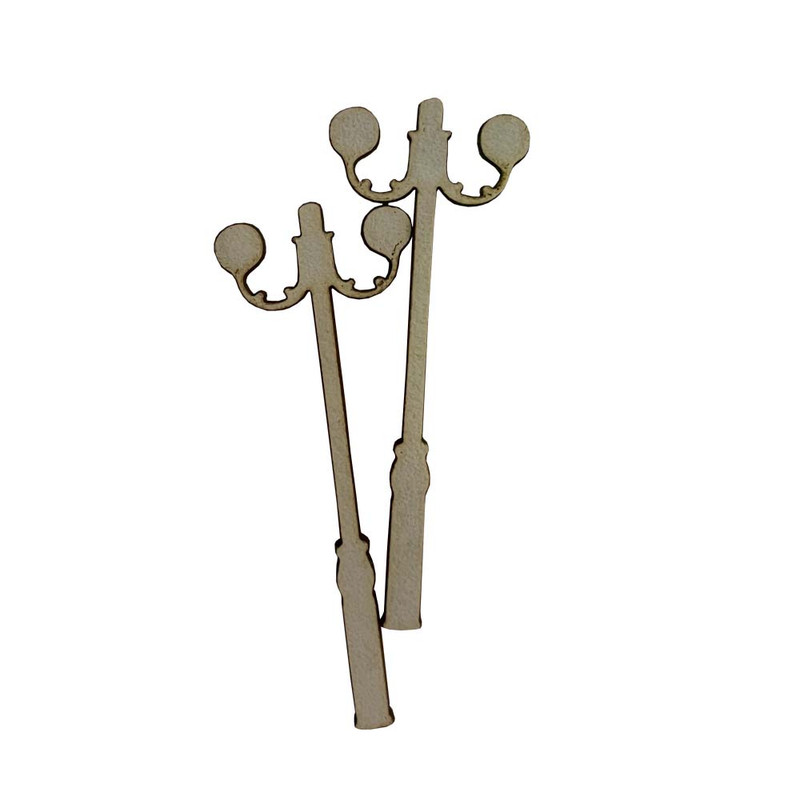 اسلایس چوبی مدل چراغ برق-02 کد 39017 بسته 2 عددی