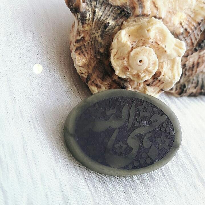 نگین یشم خطی حسبی الله بسیار ناب و زیبا 