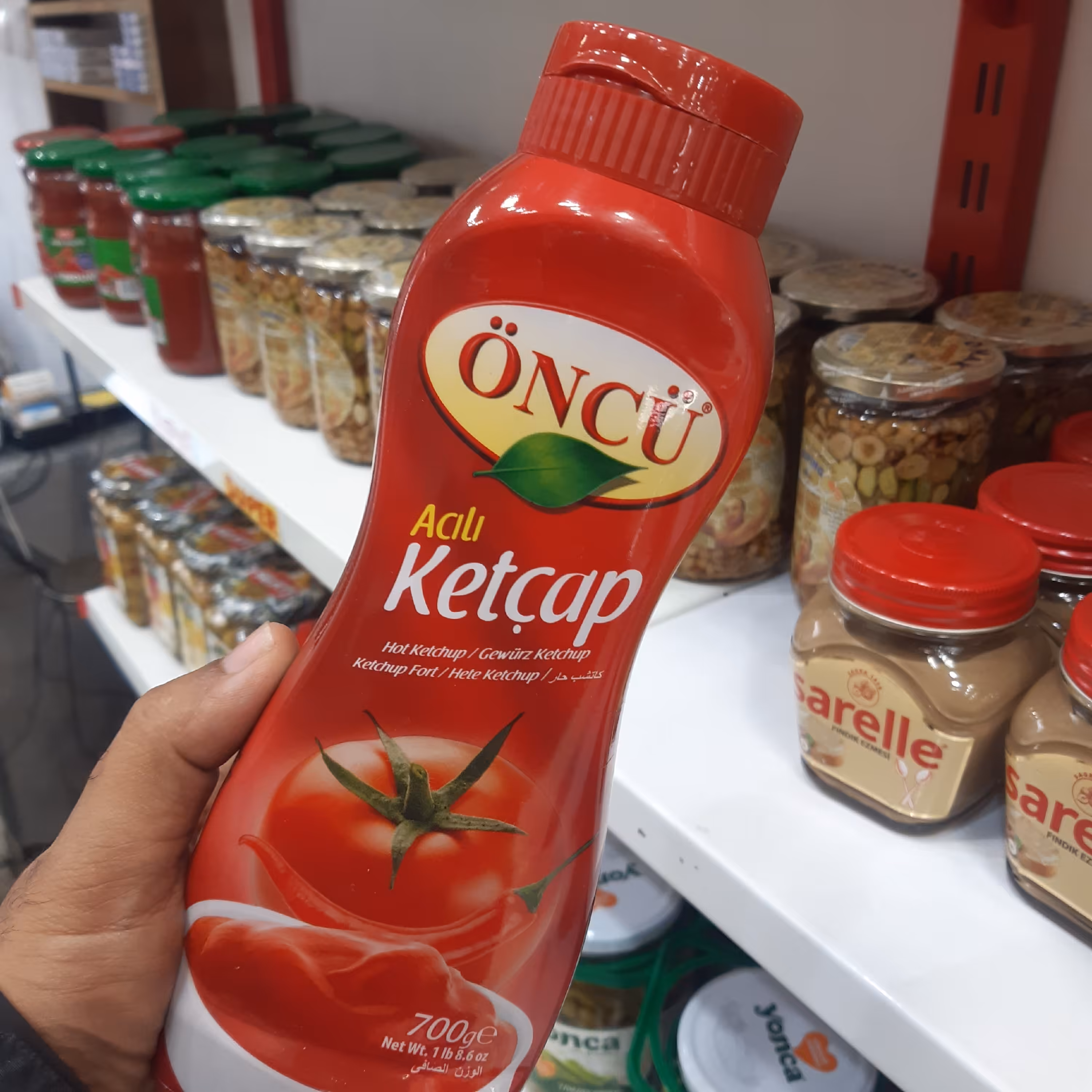 سس کچاپ تند Oncu بدون نگهدارنده وزن 700 گرم خالص