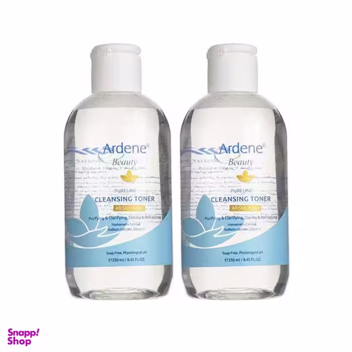 تونر پاک کننده صورت آردن (Ardene) مدل Purifying حجم 250 میلی لیتر بسته 2 عددی