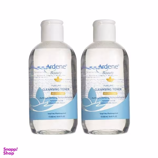تونر پاک کننده صورت آردن (Ardene) مدل Purifying حجم 250 میلی لیتر بسته 2 عددی