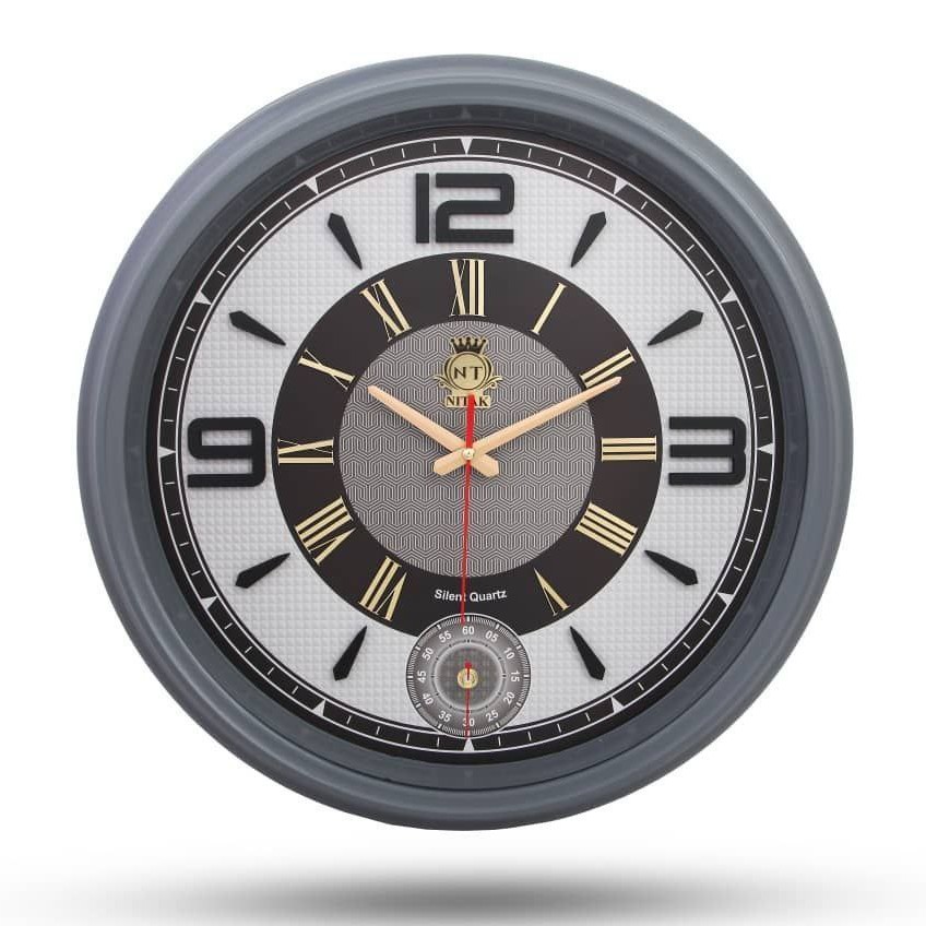ساعت دیواری برند نیتاک ترکیب اعداد انگلیسی و رومی