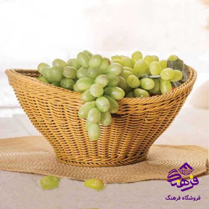 سبد بافت میوه طرح ساغر سایز 1 زیبا