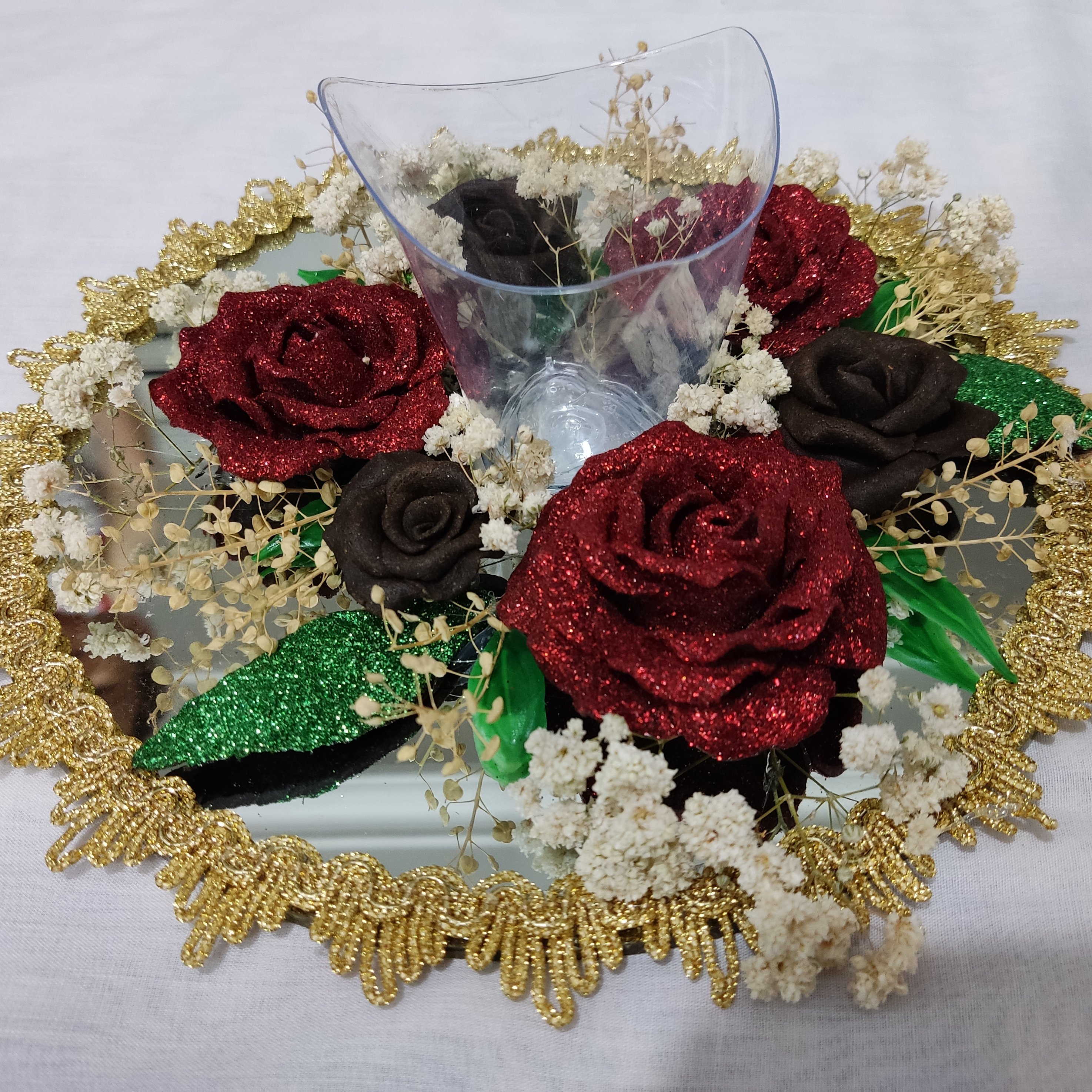 سینی حنا گل رز سرخ