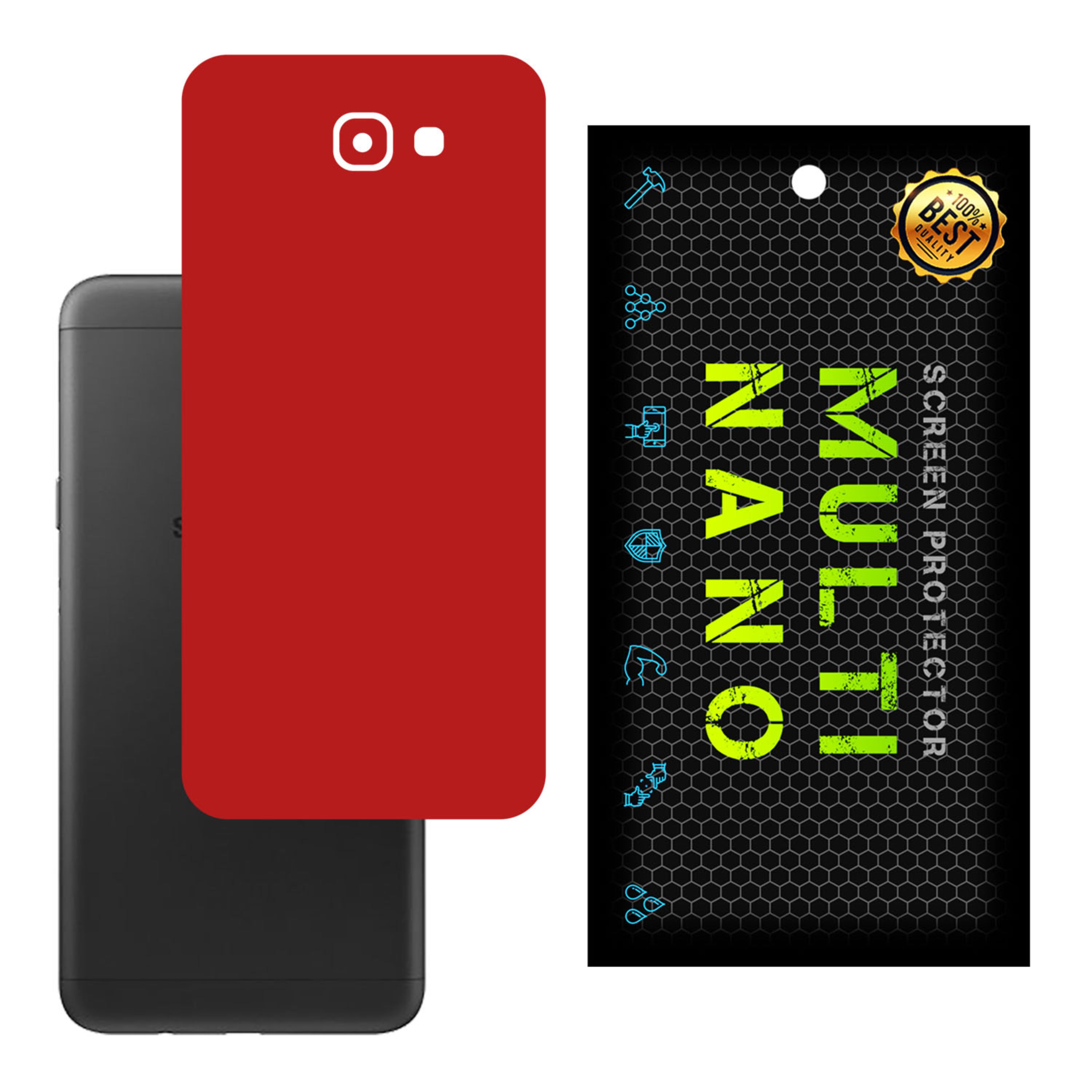 برچسب پوششی MultiNano مدل X-F1M-Red برای پشت موبایل  سامسونگJ7 Prime