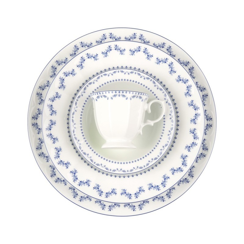 سرویس چینی  29 پارچ نئوکلاسیک طرح  فرانسیس رنگ سورمه ای درجه عالی