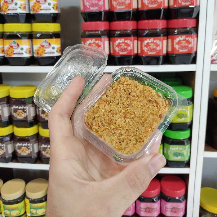 سیر داغ ترد و چیپسی بدون روغن (ضرف 100 گرمی)