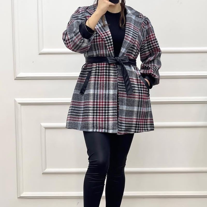 پالتو چهارخونه عروسکی