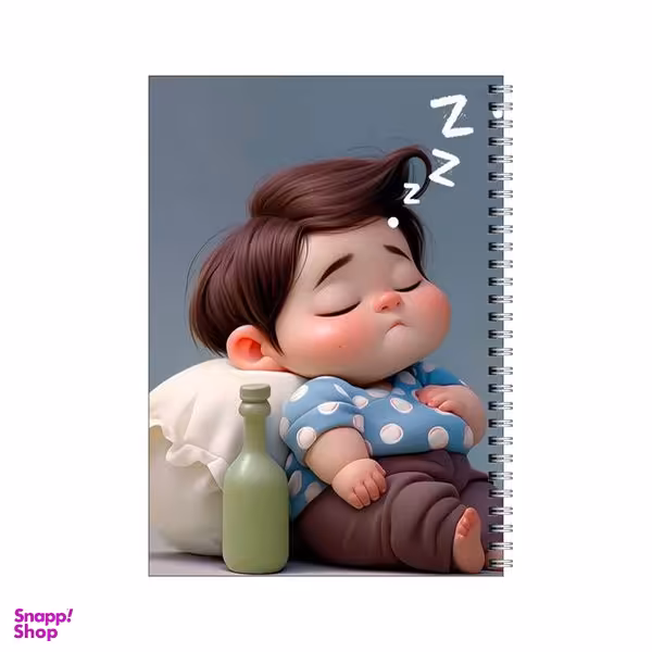 دفتر مشق 50 برگ بامبیلیپ طرح پسر خوابالو کد 2729272