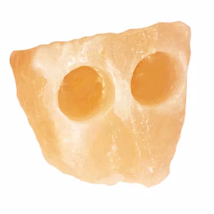 جا شمعی سنگ نمک مدل ST404