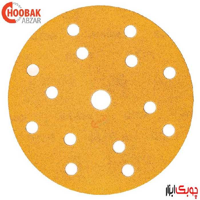 سنباده دیسکی پشت کرکی P80 قطر 15 سانتیمتر میرکا فنلاند