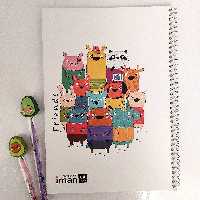 
دفتر های جذاب برند با کیفیت ایمان طرح حیوانات
60 برگ
بسیار با کیفیت و کاغذش گرم بالا
خط دار و حاشیه دار و رنگ خطوط آبی