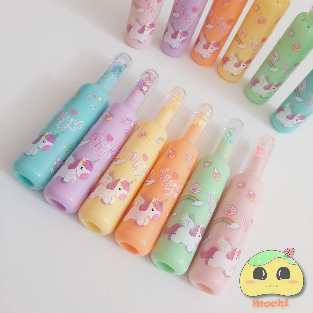 هایلایتر کپسولی طرح یونیکورن (پک 6 عددی)