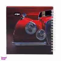 دفتر یادداشت ۸۰ برگ کلیپس طرح red classic car