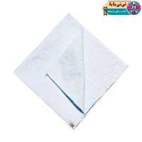 دستمال نوزادی آدمک طرح راه راه رنگ آبی