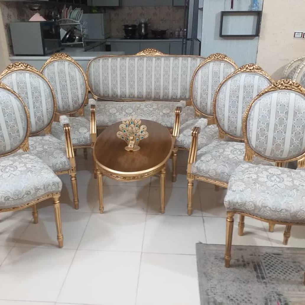 مبل 9نفره استیل چوب راش (پس کرایه)