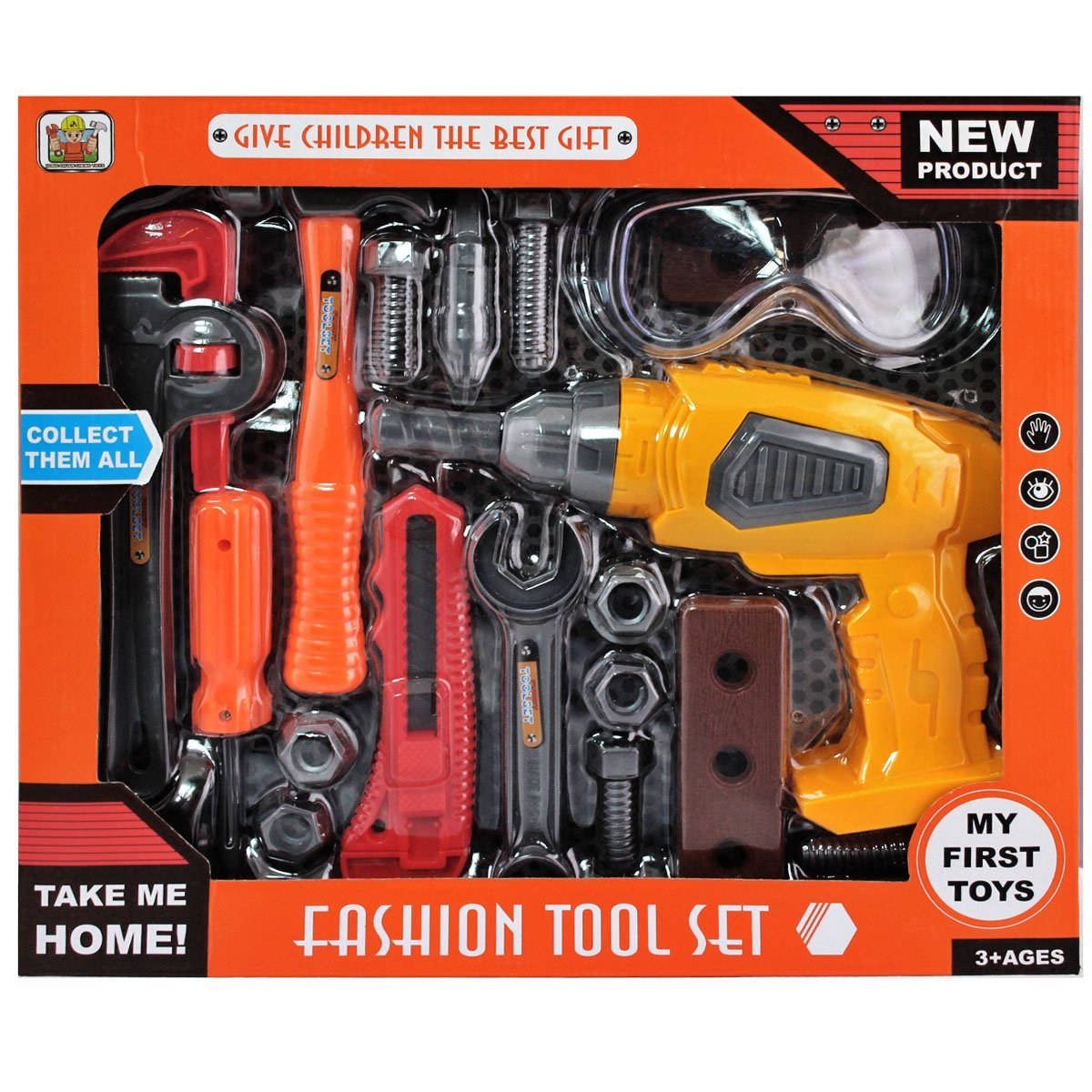 ست ابزار اسباب بازی  17 عددی 