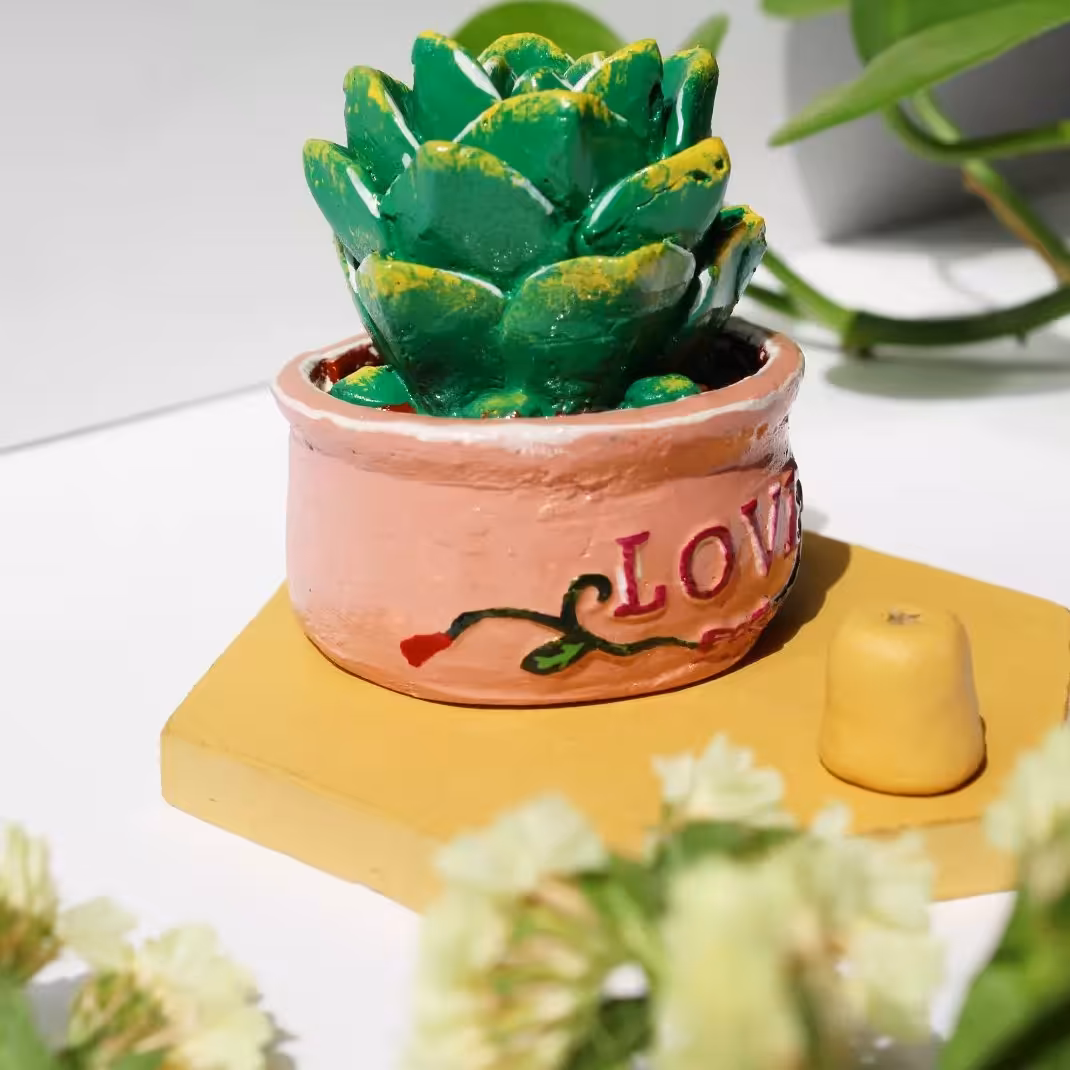 جاعودی سفالی طرح گلدان 