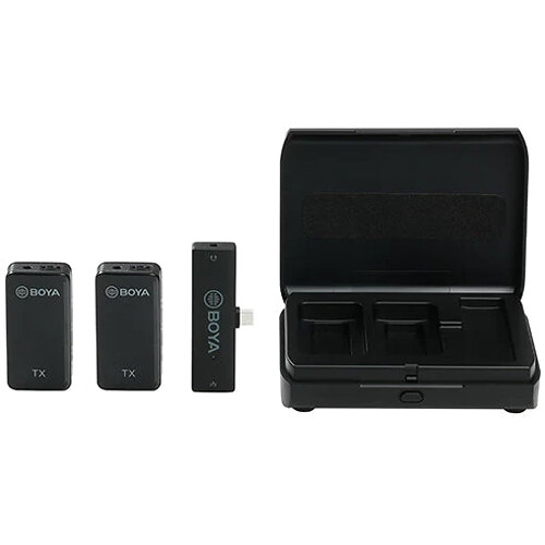 میکروفون بویا مدل BOYA BY-XM6-K5 Wireless Microphone System with USB-C Connector for Mobile Devices