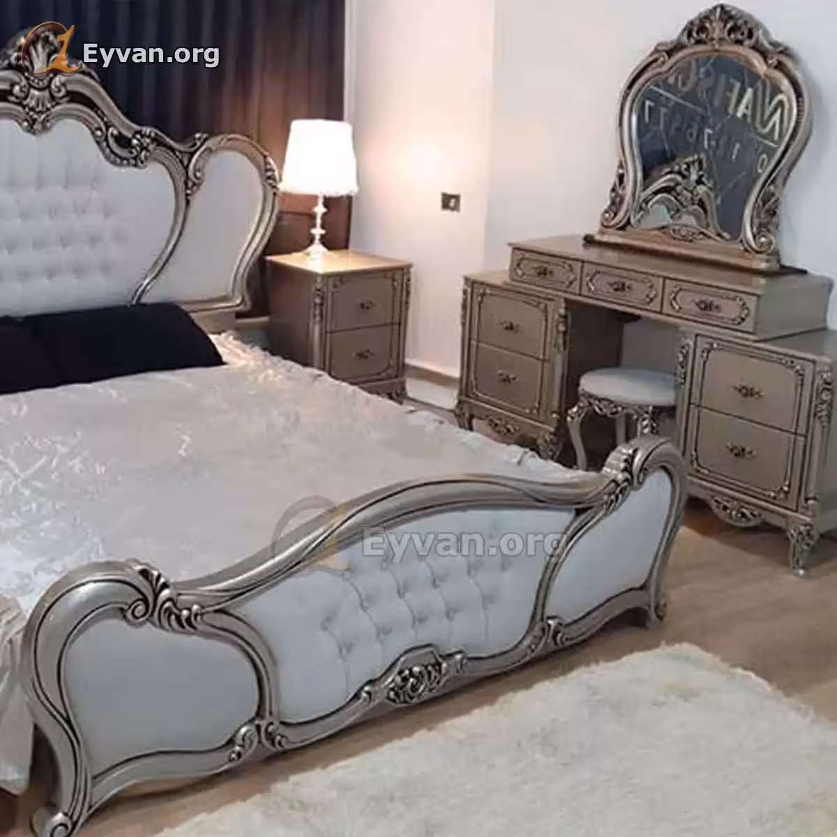 سرویس خواب دو نفره مدل تاج کد FS40506